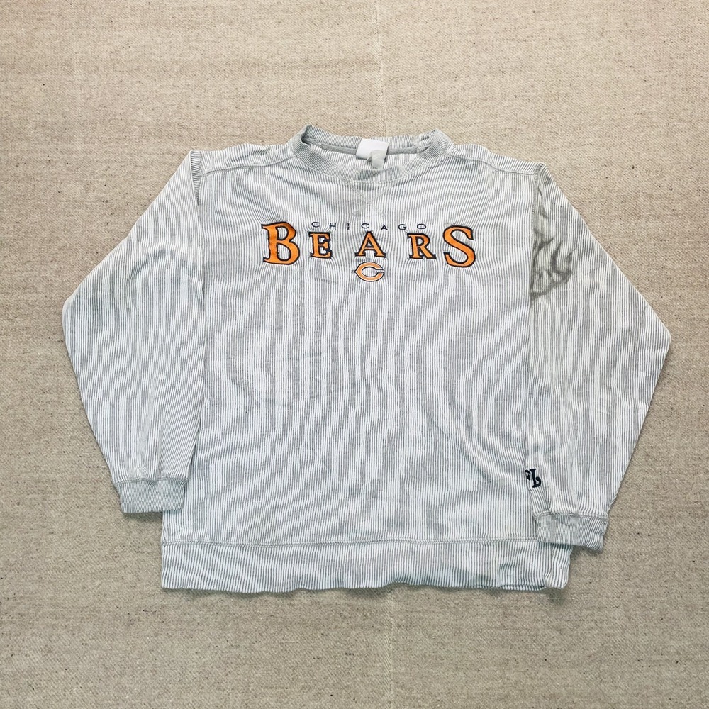 vintage chicago‎ bear sweatshirt mens Large Gray 2000s y2k NFL